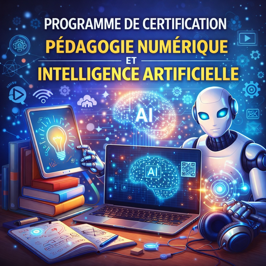 Certification en pédagogie numérique et en intelligence artificielle